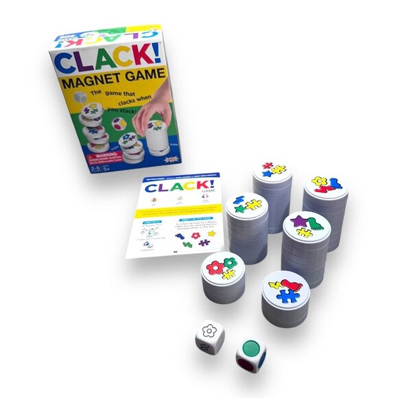 Clack! Magnetic Stacking Game For Kids and Families Ages 5+ - Picture 8 of 16